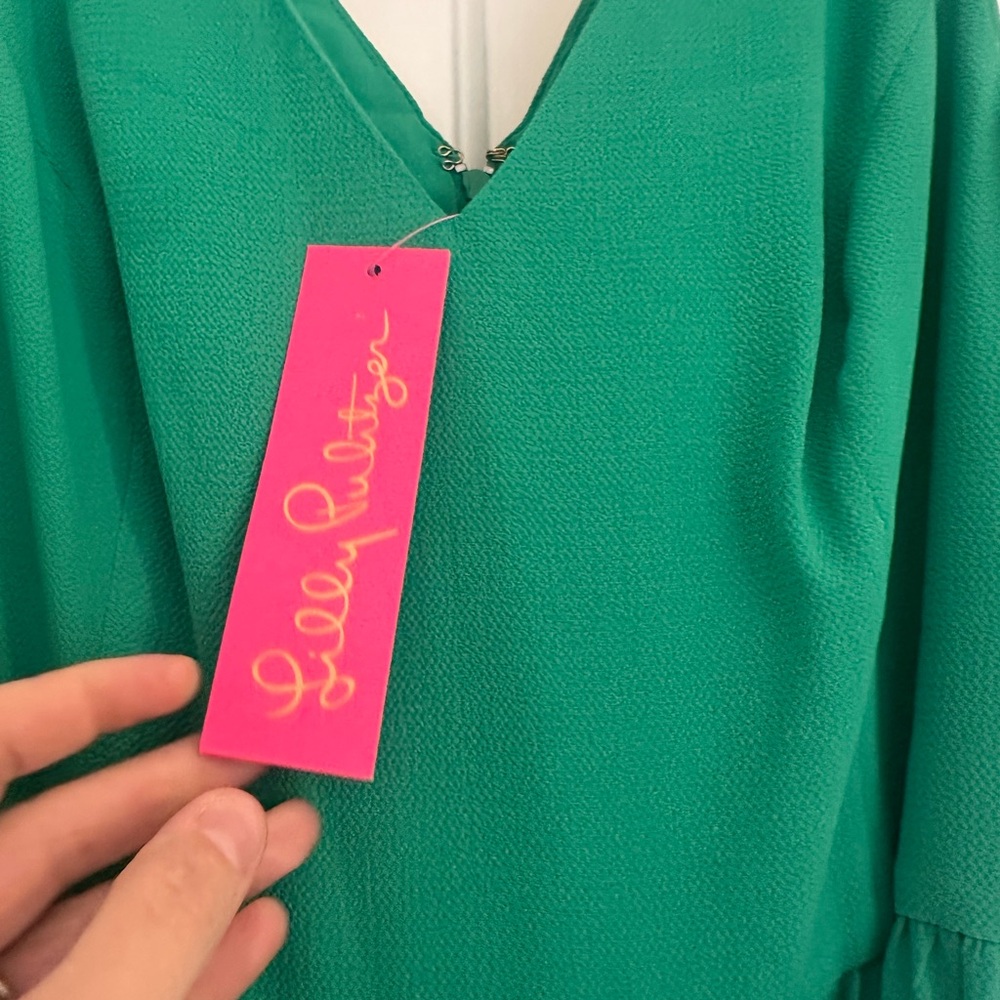 Lilly Pulitzer Maurice Emerald Green Maxi Dress - Picture 11 of 15